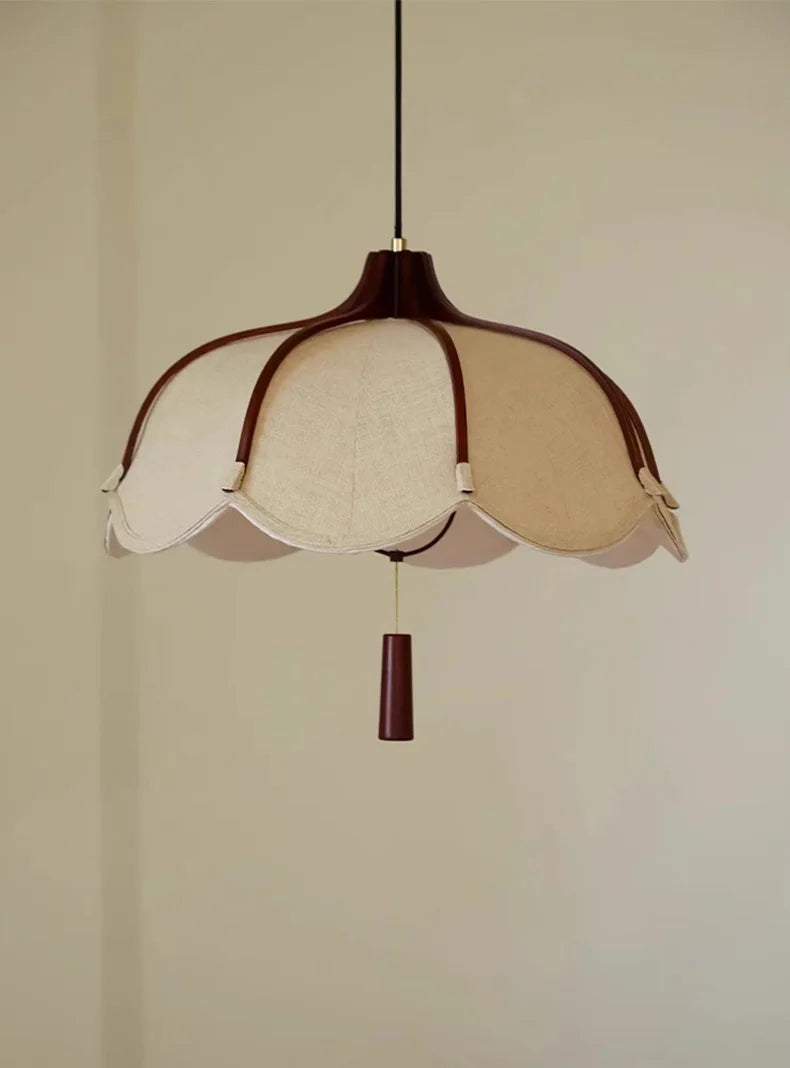 Wabi Sabi Fabric Flower Shape Chandelier