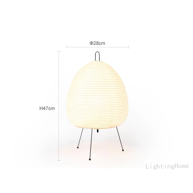 Japanese Design Akari Wabi-sabi Yong Table Lamp