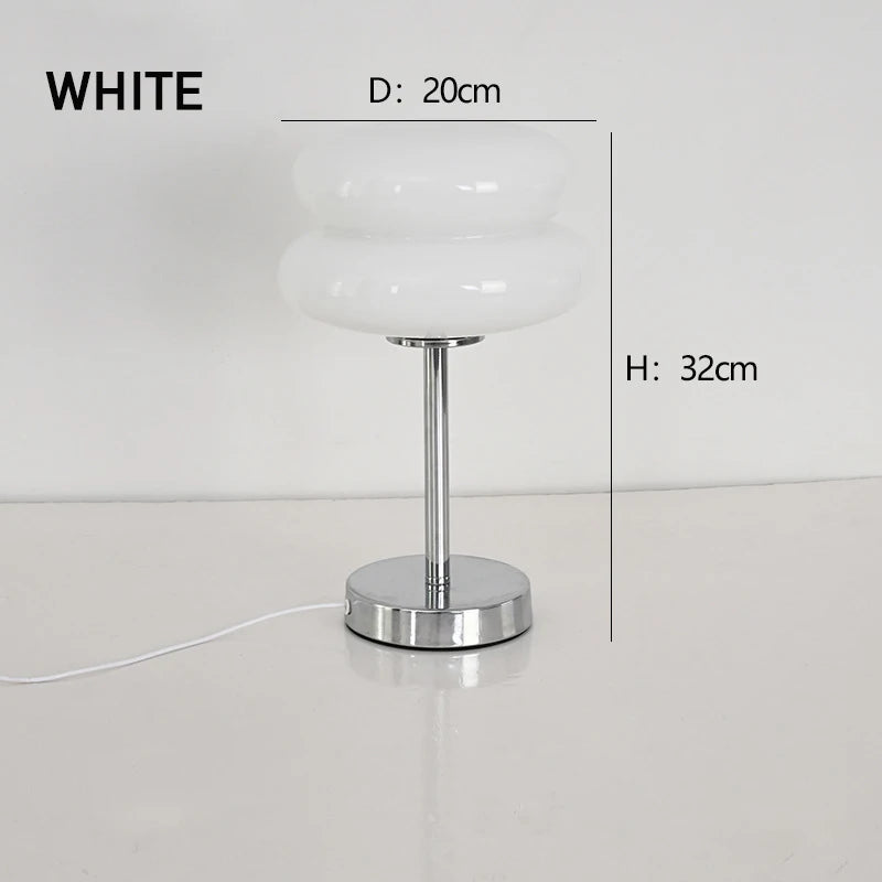 Glass Stained Desk Lamp Children's Bedroom Bedside Study Atmosphere