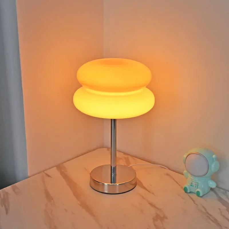 Glass Stained Desk Lamp Children's Bedroom Bedside Study Atmosphere