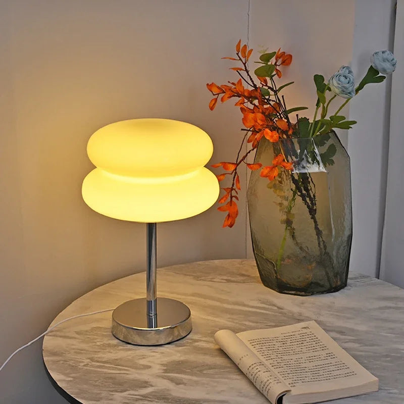 Glass Stained Desk Lamp Children's Bedroom Bedside Study Atmosphere